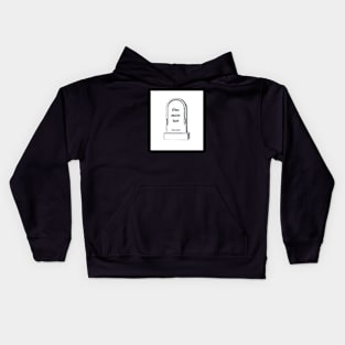 One More Run Grave Humor Kids Hoodie